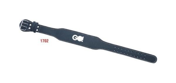 Cinto de cuero negro ancho